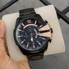 Eid Black Chain Black Copper Dial Jap Machinery Heavy Men's Watch 900949