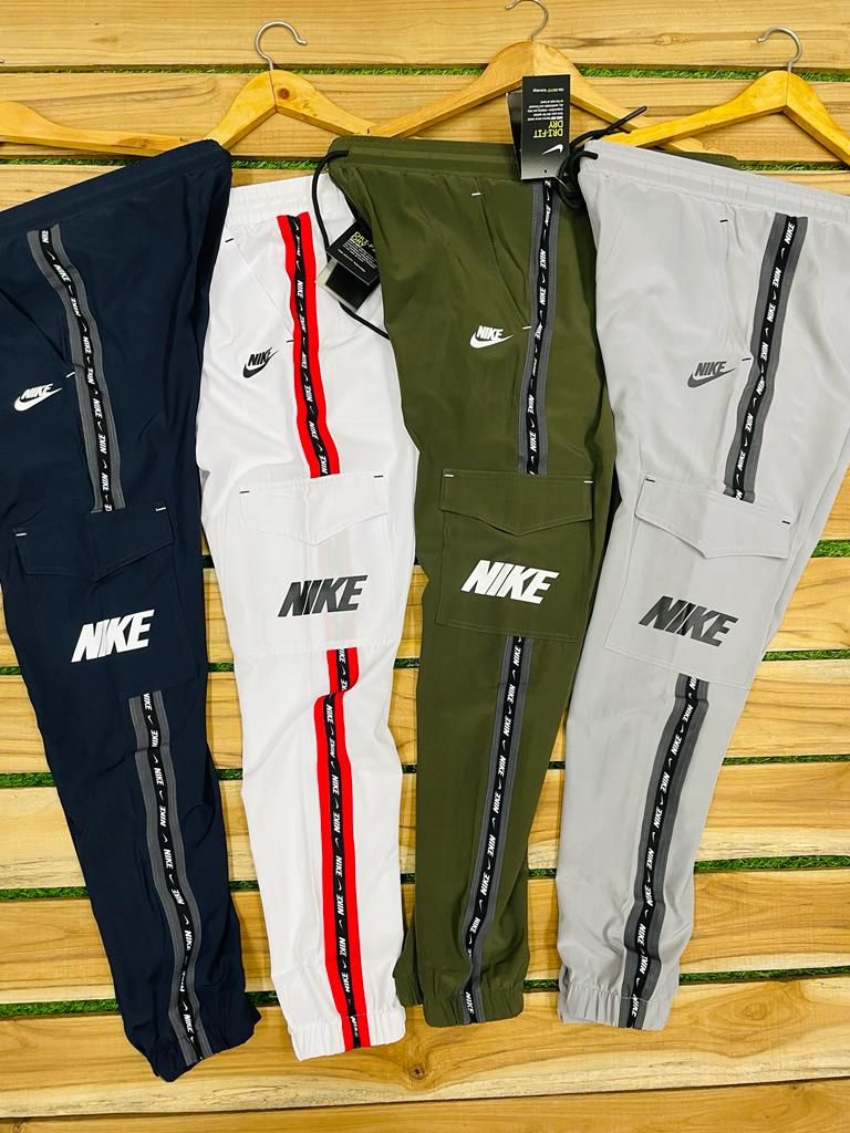 Olive Green Colour Kin Nik Stripe Print Ns Lycra Lower 110043