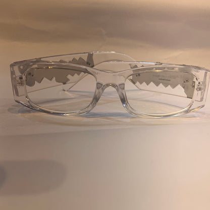 LAM Glossy White Frame White Shade Unisex Branded Sunglasses 21009 5419 140