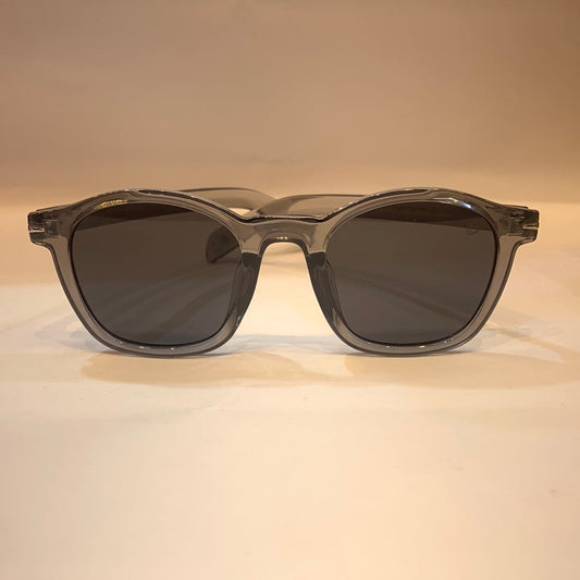VID Glossy Grey Transparent Frame Grey Shade Unisex Sunglass B2205 55 15 150