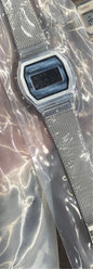 SAC Silver Chain Blue Dial Watch digital square Japanese Machine Men Sports Watch 901274