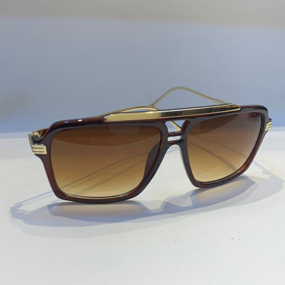TID Brown Golden Frame Yellow Shade Unisex Sunglass