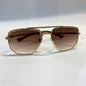 TID Gold Frame Brown Shade Unisex Branded Sunglasses 7001S 52 17-139