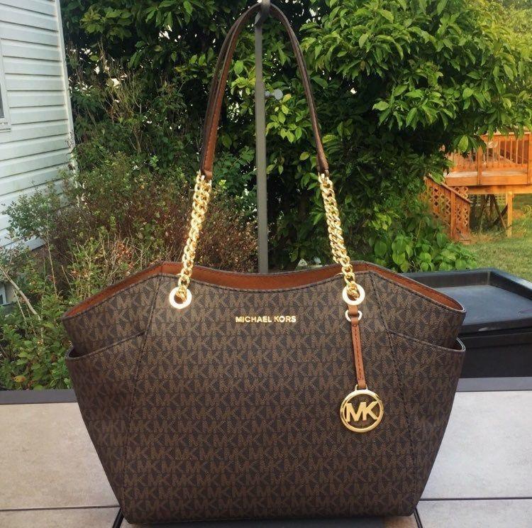 Cim Brown Colour Monogram Design Premium Quality 19015