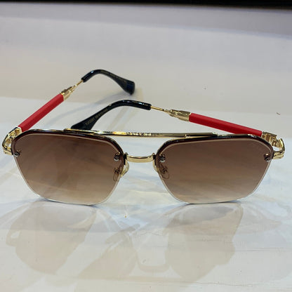 ARP Frameless Golden Red Stick Brown Shade Sunglass TJ72297 58 12-140