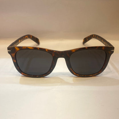 VID Glossy Brown Leopard Print Frame Black Shade Unisex Sunglass B2202 60 25-143