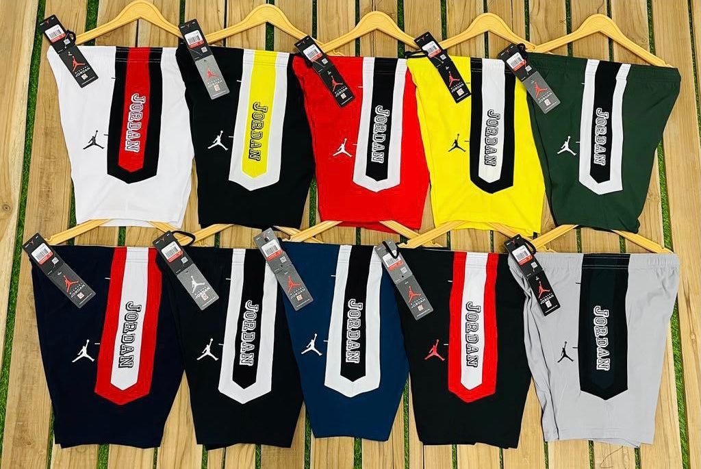 JOR ROJ Black Colour With Yellow Strip Ns Fabric Imported Shorts 108629