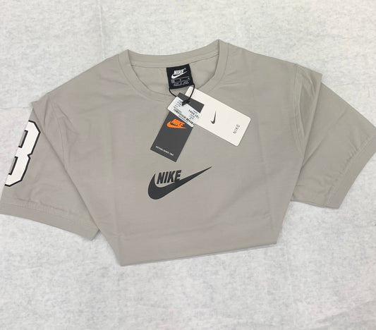 KIN Grey Colour With Back Print Round Neck Tshirt 50184