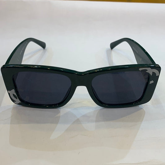 AHC Green Frame Black Shade Unisex Sunglass 8273 55 18-140