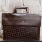 NOM MON Coffee Brown Colour With Multiple Zipper Laptop Bag 3301