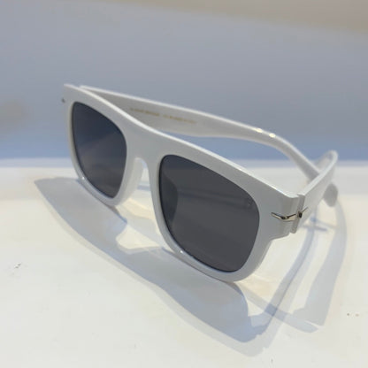 DB White Frame Black Shade Unisex Sunglass B2206 60 15-145