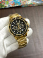 Sof Gold Chain Black Dial Men Watch 901365