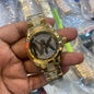 Cim Gold Chain Diamond Dial Ladies Watch 400420