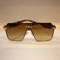 REV Gold Leopard Frame Brown Shade Unisex Sunglass 8517 64 17-145