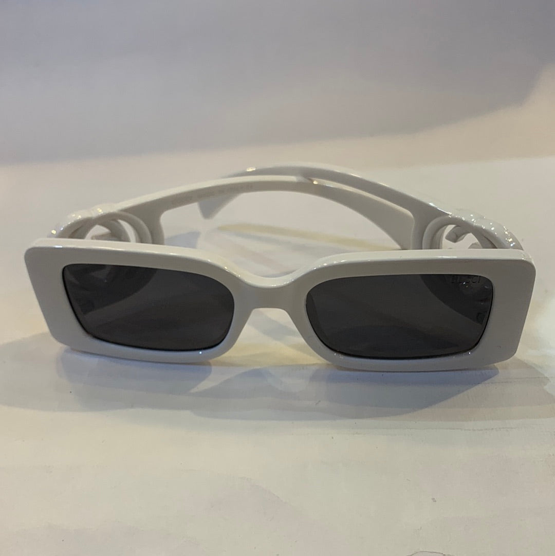 CUG White Frame Black Shade Unisex Sunglass