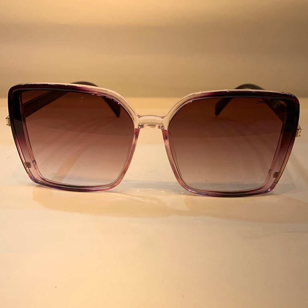 MIJ Purple Frame Pink Shade Unisex Sunglasses A30115 60 15 146