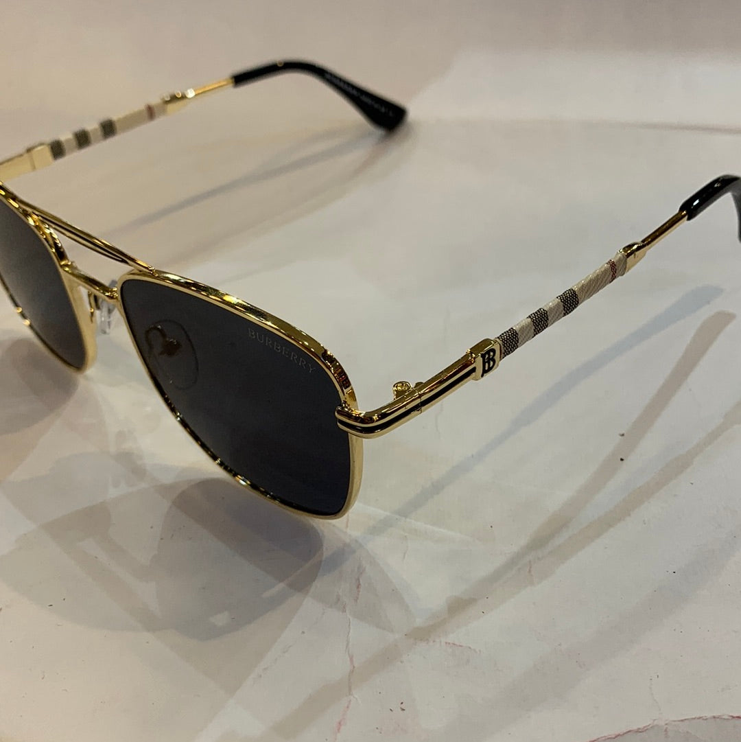 RUB Gold Frame Black Shade Unisex Branded Sunglasses 5069 51 22-137