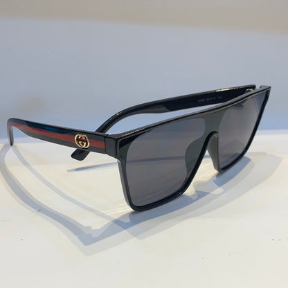 Cug Glossy Black Frame Black Shade Unisex Sunglass 9485 59 14 145