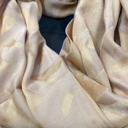 RUB BUR Gold Colour RUB Bur Print Heavy Quality Muffler  9355