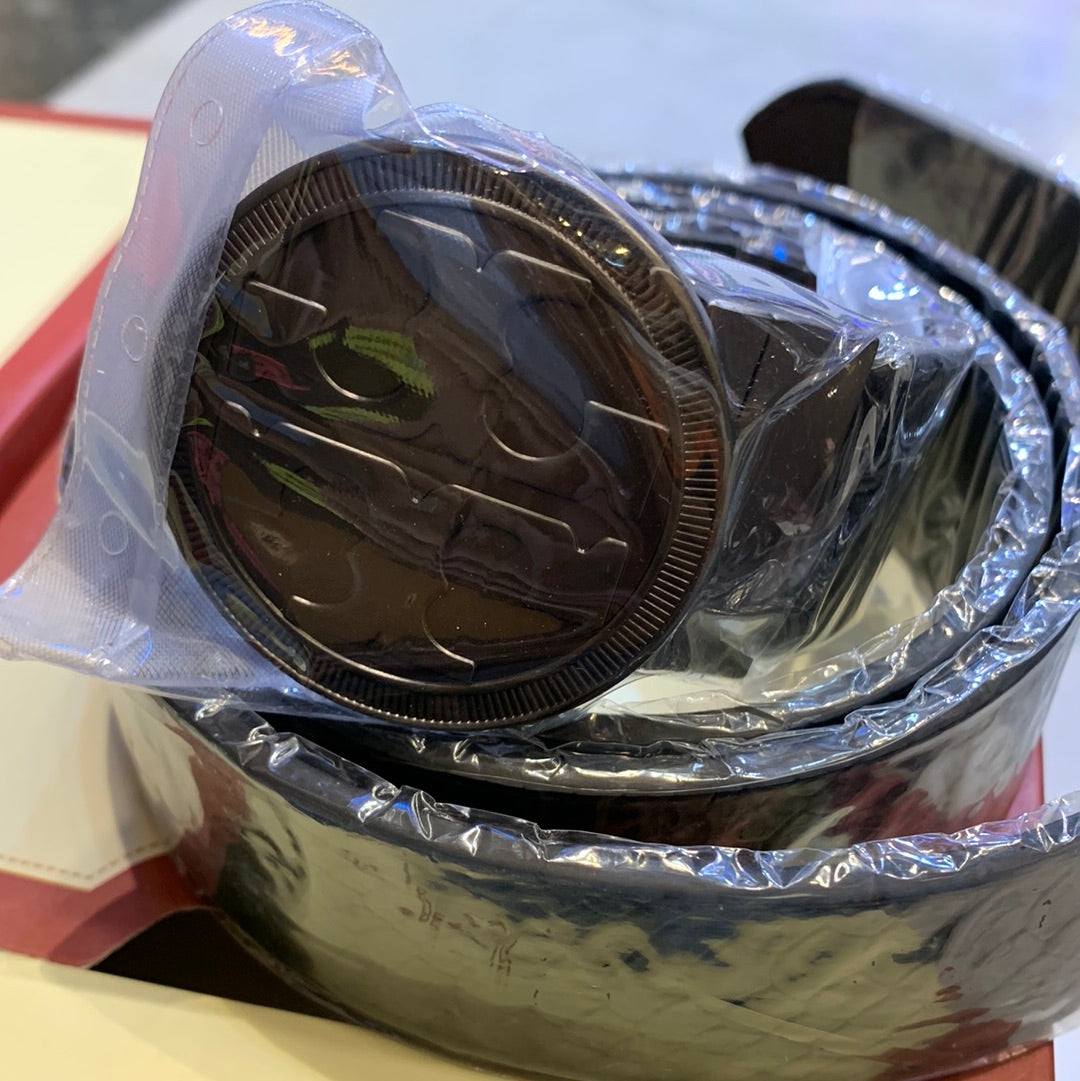 Rot Black Colour Black Buckle Men’s Belts 12021