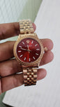Rev Copper Chain Red Dial Ladies Watch 901316