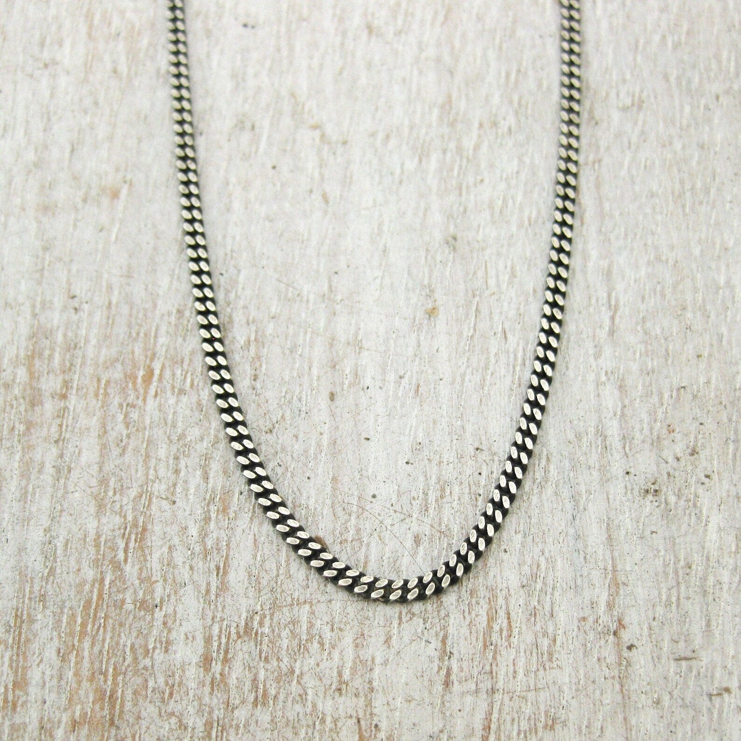 Sliver Stainless Steel Unisex Curb Heavy Chain Necklace 199907
