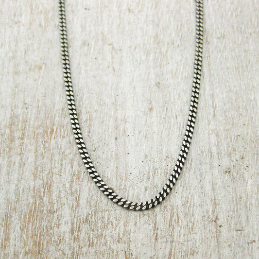 Sliver Stainless Steel Unisex Curb Heavy Chain Necklace 199907