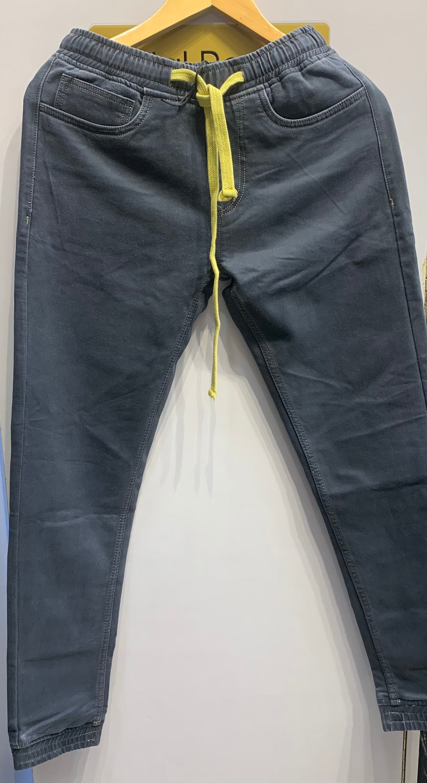 The Grey Black Grey Colour With Plain Premium Quality Jogger  28091