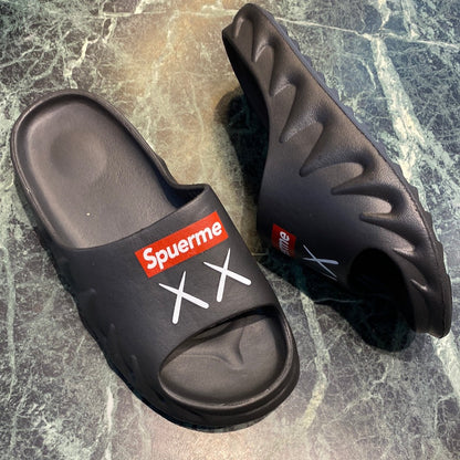 Black Spuerme XX Fat Summer Print Red White Black Purple  Heavy Slipper