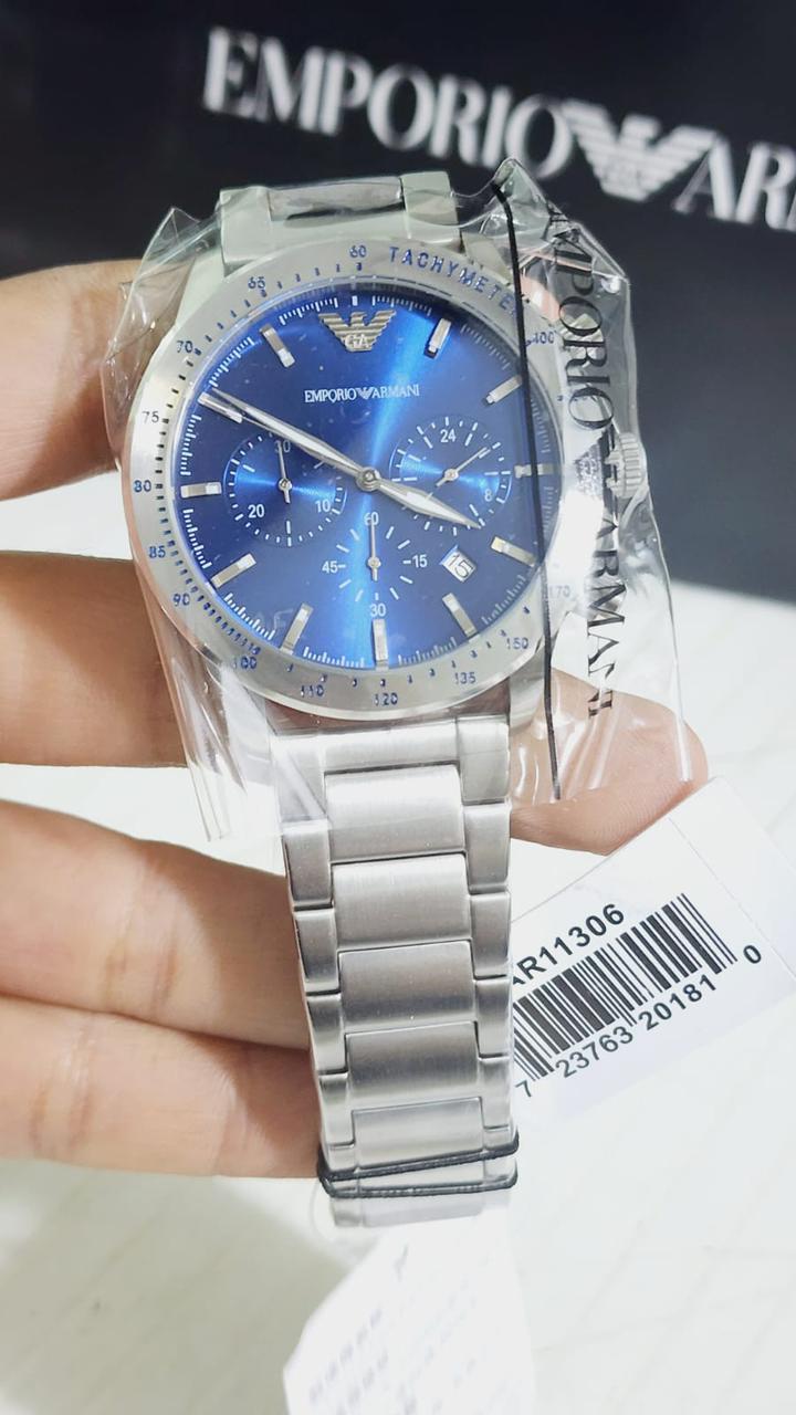 Mra Silver Chain Blue Dial Premium Quality Men Watch