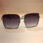 AHC Teal Sliver Frame Black Shade With Print Unisex Sunglass