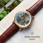 Tap Pat Brown Strap Watch Automatic Men,s Watch See Through 400795