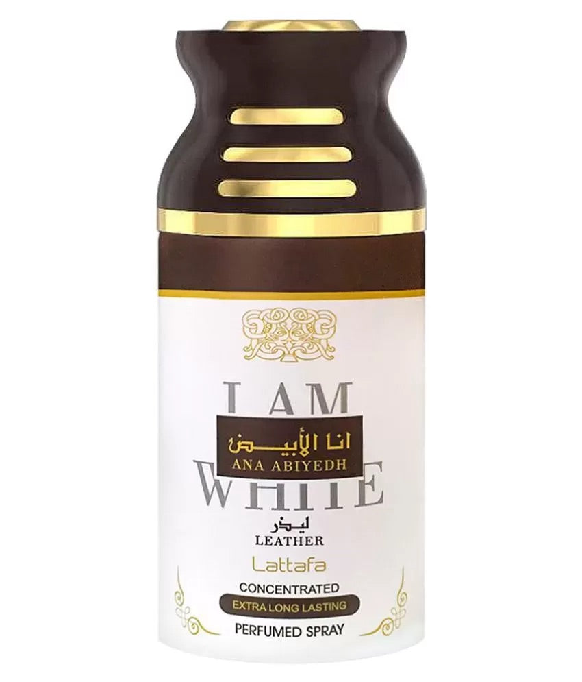 Lattafa I AM WHITE Ana Abiyedh Leather