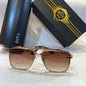 TID Gold Frame Brown Shade Unisex Branded DT002 62 18-145