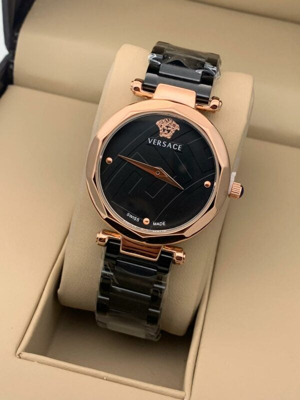 Rev Black Chain Copper Black Dial Ladies Watch