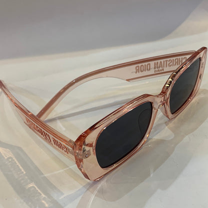 OID Pink Transperent Frame Black Shade Sunglass S2U 53 18-145