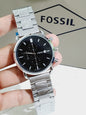 Sof Silver Chain Black Dial Man Watch 400900