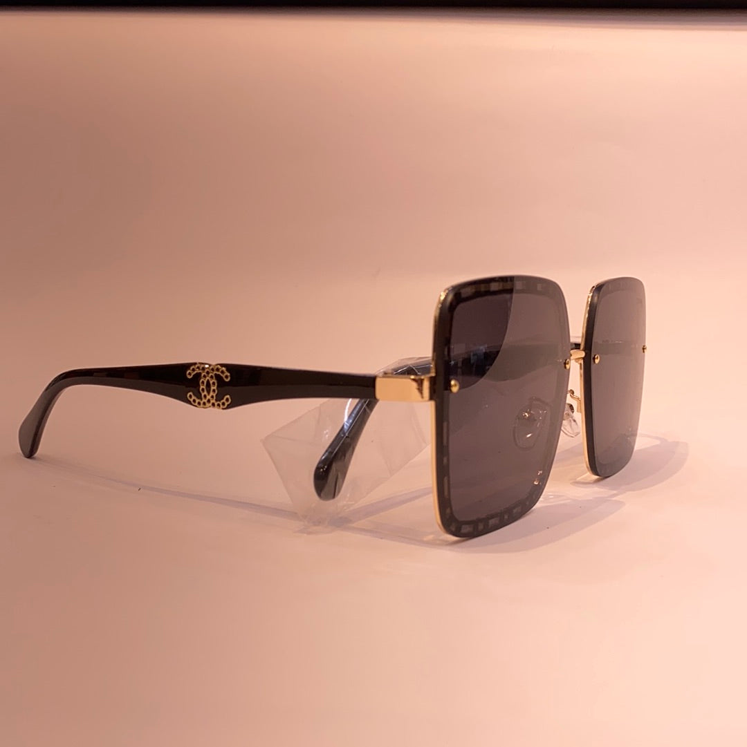 Ahc Black Frame Black Shade Sunglass CN820863 14-138