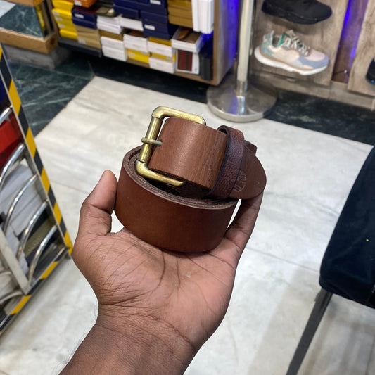 Brown Gold Men’s Genuine Leather Belt 900256
