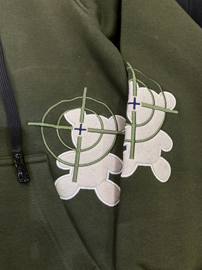 ARP Olive Green Colour Imported Fabric Zipper Hoodie’s 789003