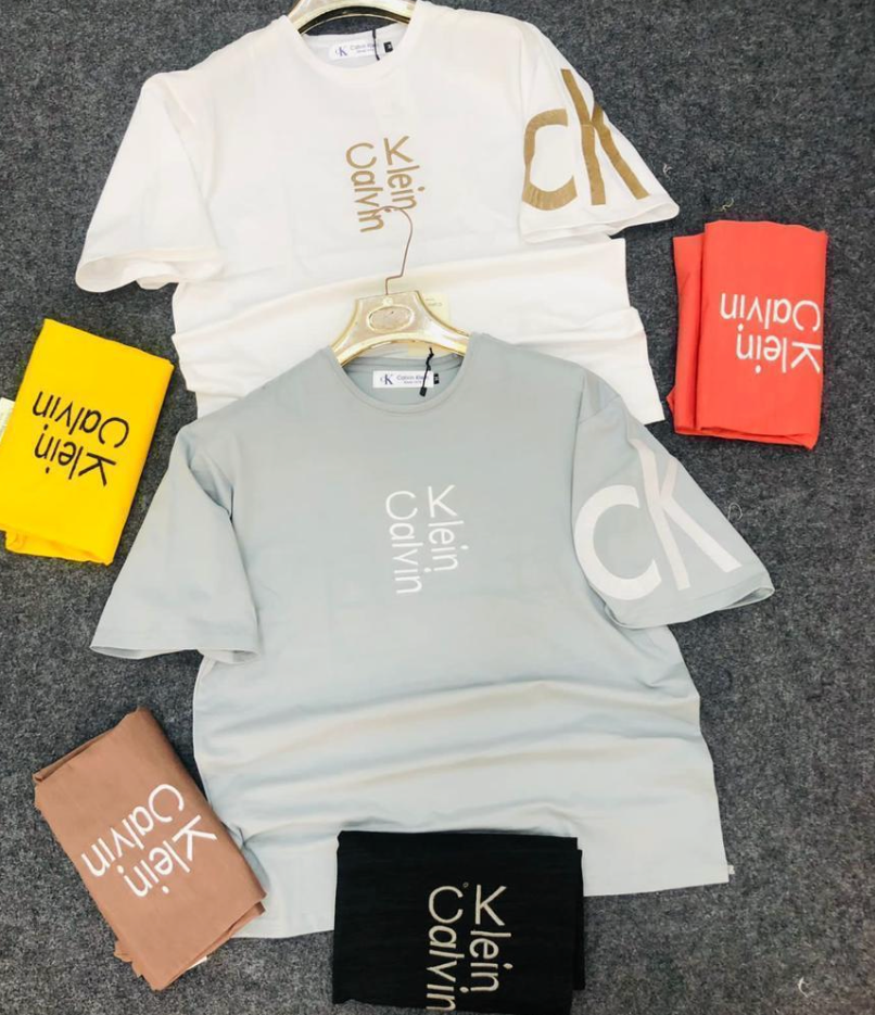 Yellow Colour Printed Ck Kc Cal Lac  TShirt 03082023