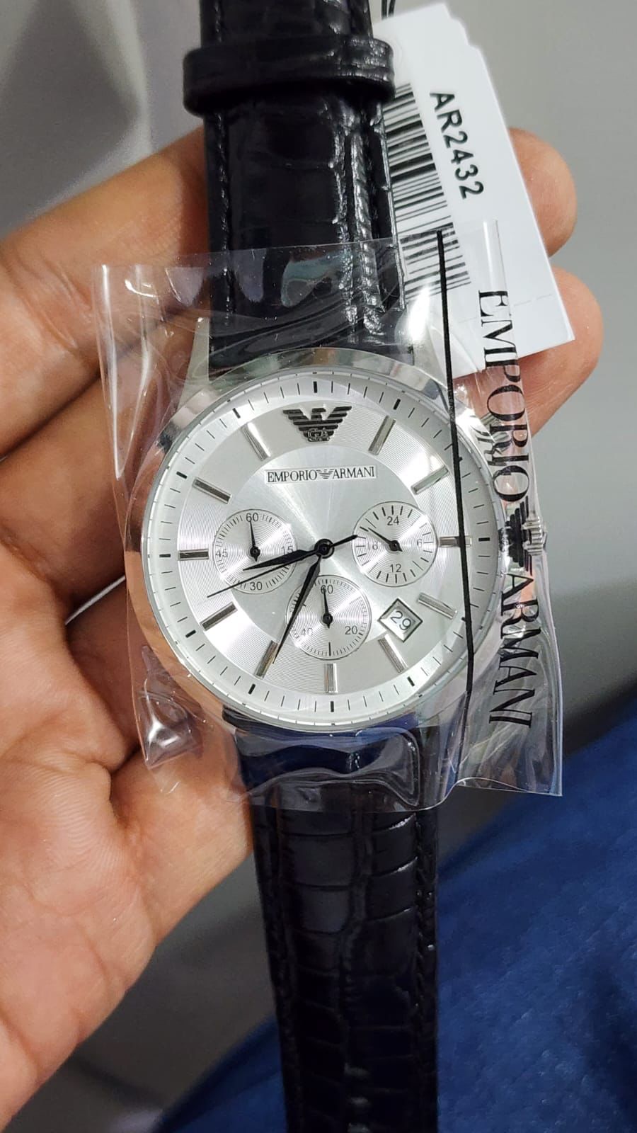 Mra Black Leather Strap White Dial Premium Quality Men Watch 901220