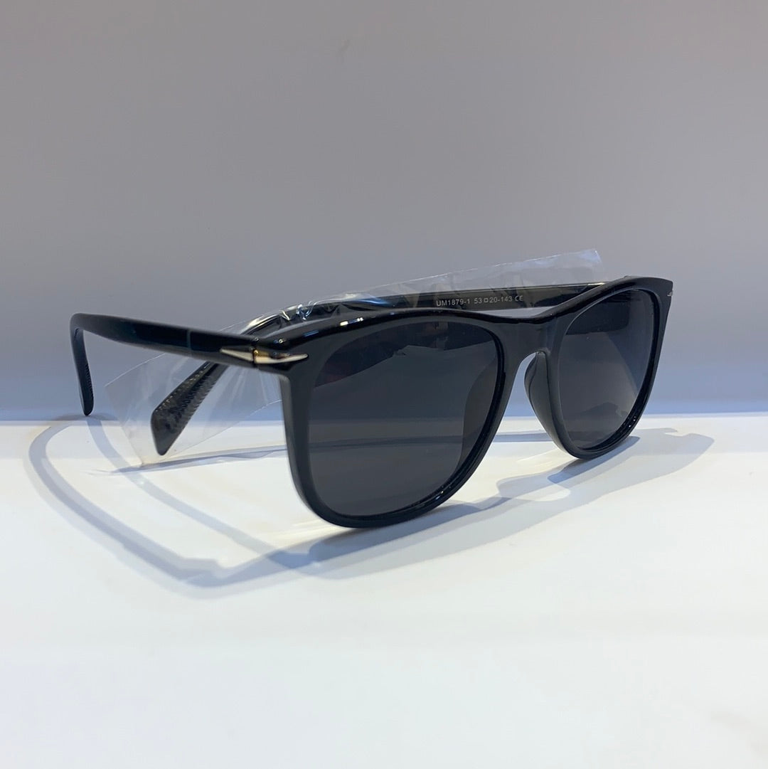 BD Glossy Black Frame Black Shade Sunglass UM1879-153 20-143