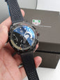 Gat Black Strap Black Dial Chrono Watch For Men 400985