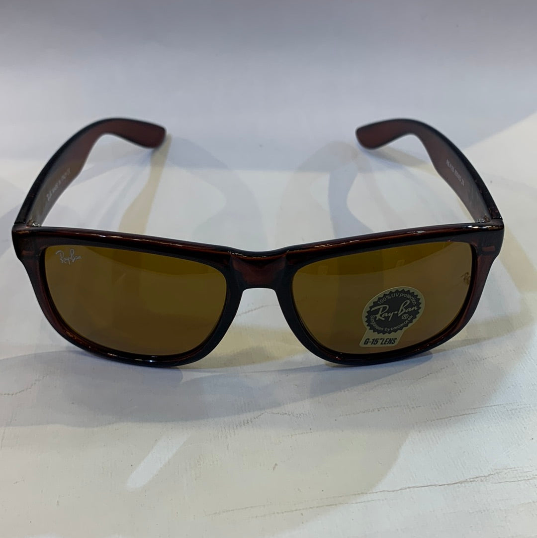 YAR RB Glossy Brown Frame Brown Shade Sunglasses RB4165 855/8G 2N