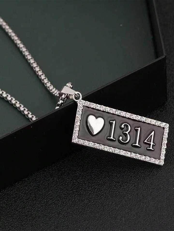 Sliver Love 1314 Pendant Necklace Chain 50309