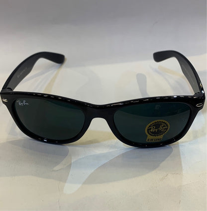 YAR RB Glossy Black Frame Black Shade Unisex Sunglasses RB2132 710 55 18 3N