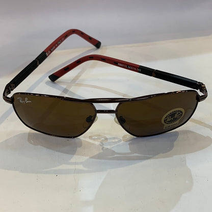 YAR RB Brown Black Frame Brown Shade Unisex Sunglass RB9713 56 14-142