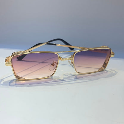 Lab Bal Golden Frame Purple Shade Sunglass B80-676 53 20-144