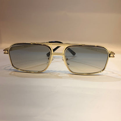 ARP Gold Frame Blue Shade Unisex Sunglass 2A569 40 13-136